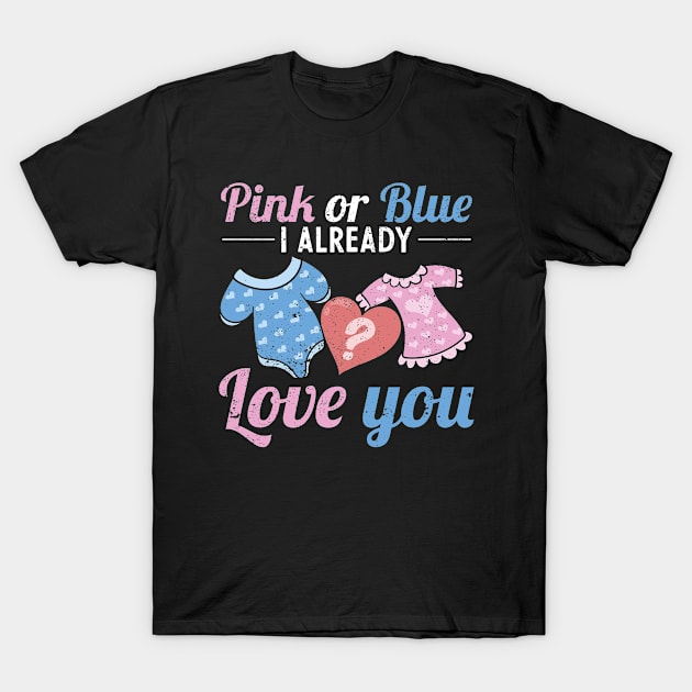 Gender Announcement Pink Or Blue Gender Reveal T-Shirt by shirtsyoulike